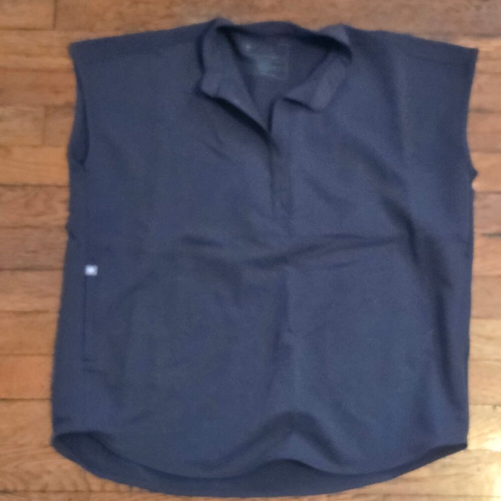 Figs Charcoal Rafaela™ - Oversized Scrub Top, extra small